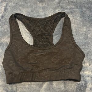 ZYIA Black Sports Bra with Criss-Cross Racerback